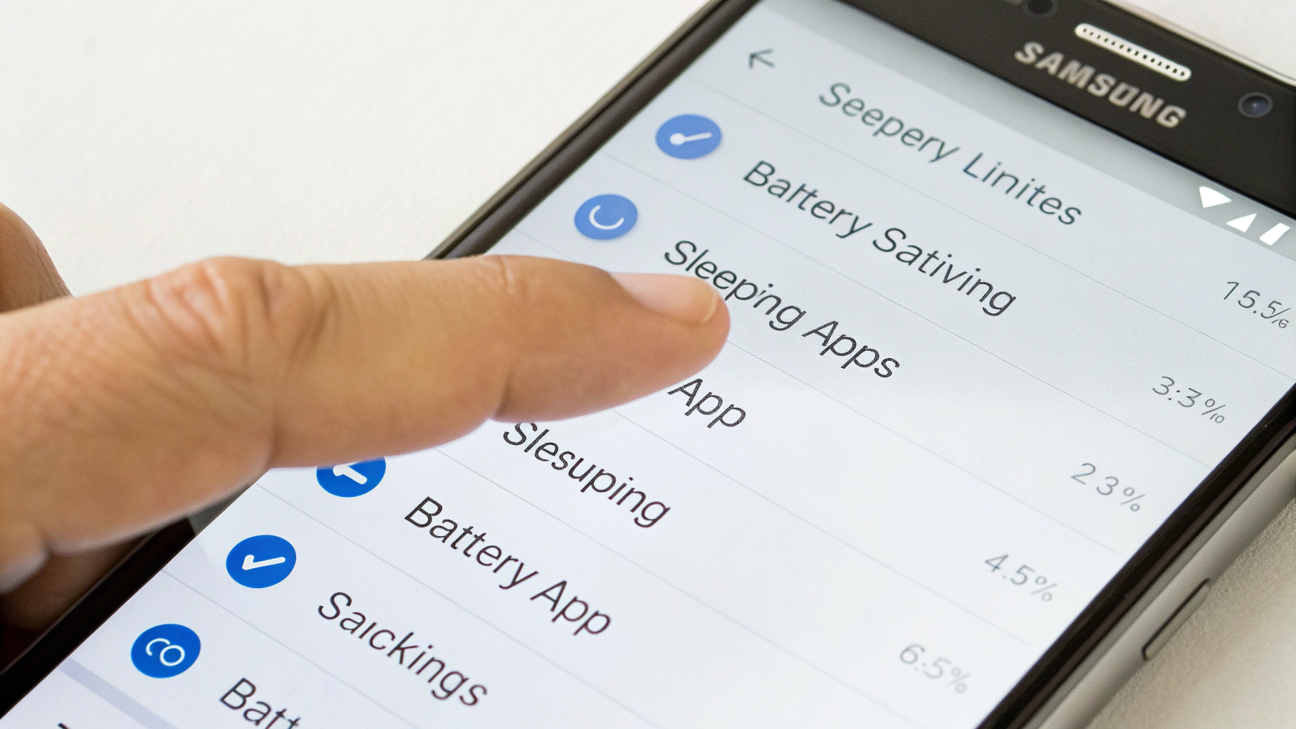 Настройки ограничений фоновой работы и «Спящие приложения» на Samsung Galaxy