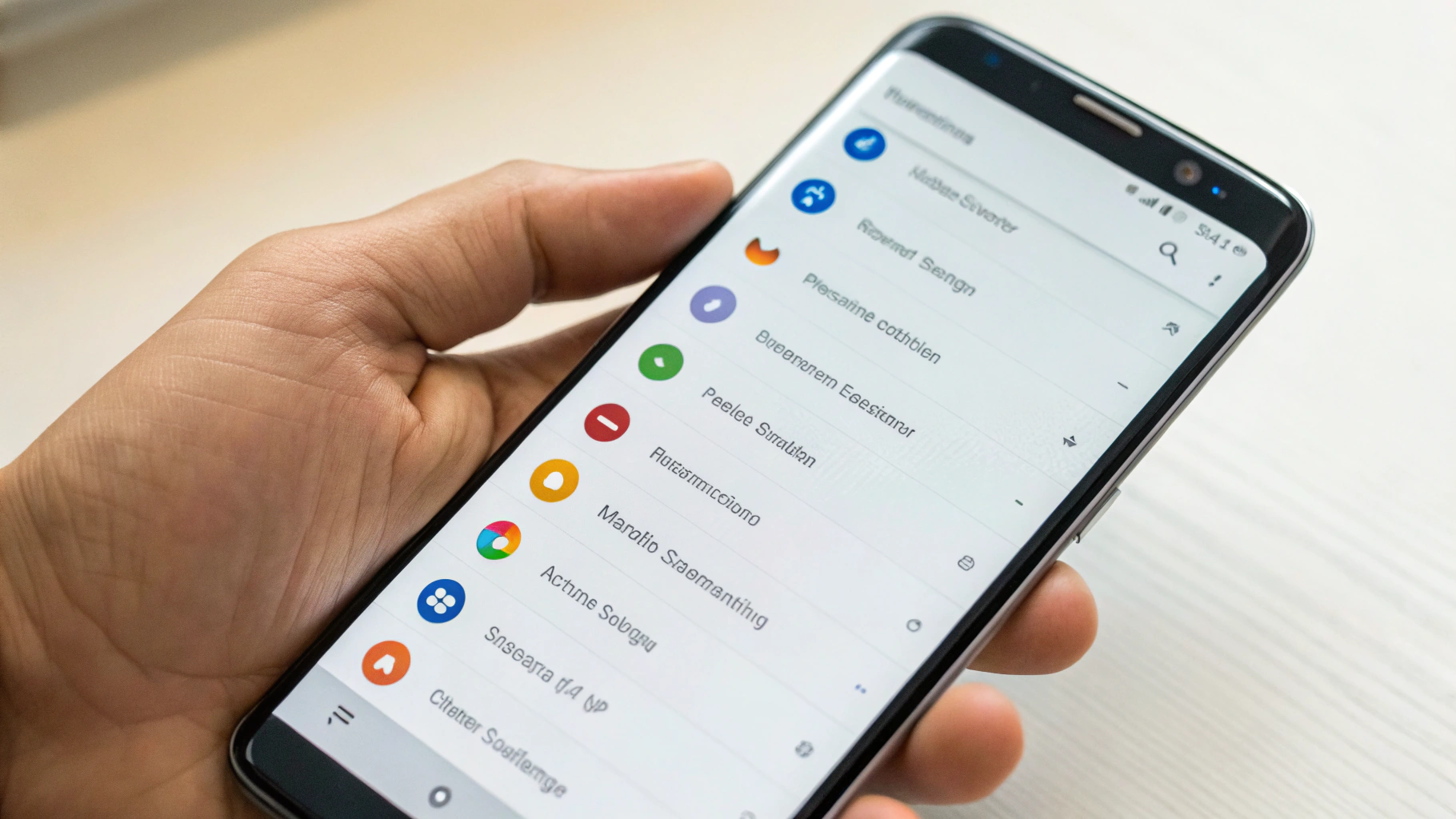 Настройки уведомлений приложения на Samsung с открытыми категориями уведомлений