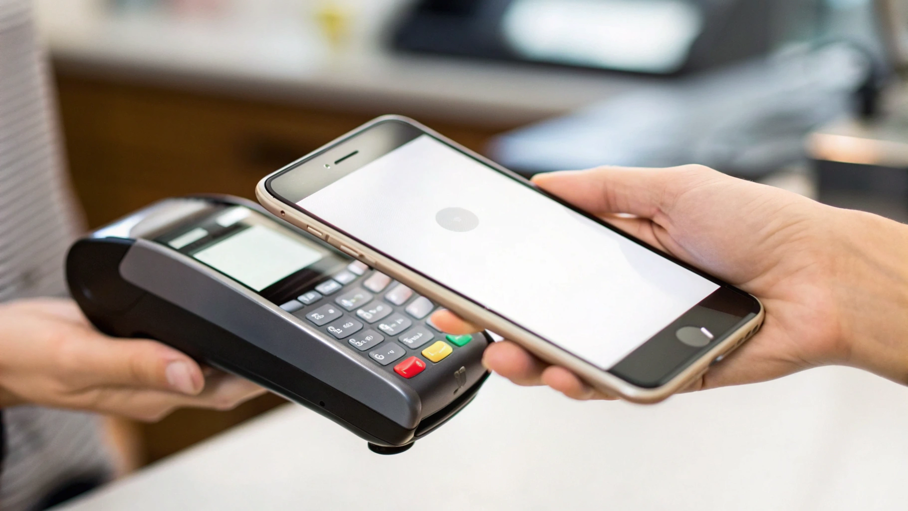 Экран Wallet при попытке бесконтактной оплаты на iPhone