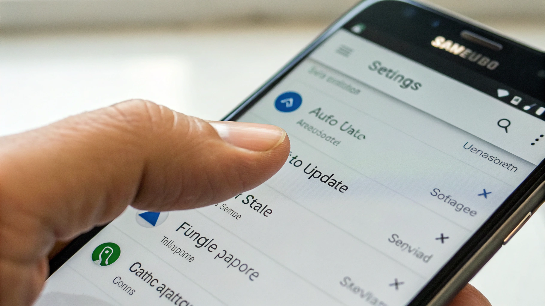 Отключение автообновления в Google Play на Samsung Galaxy