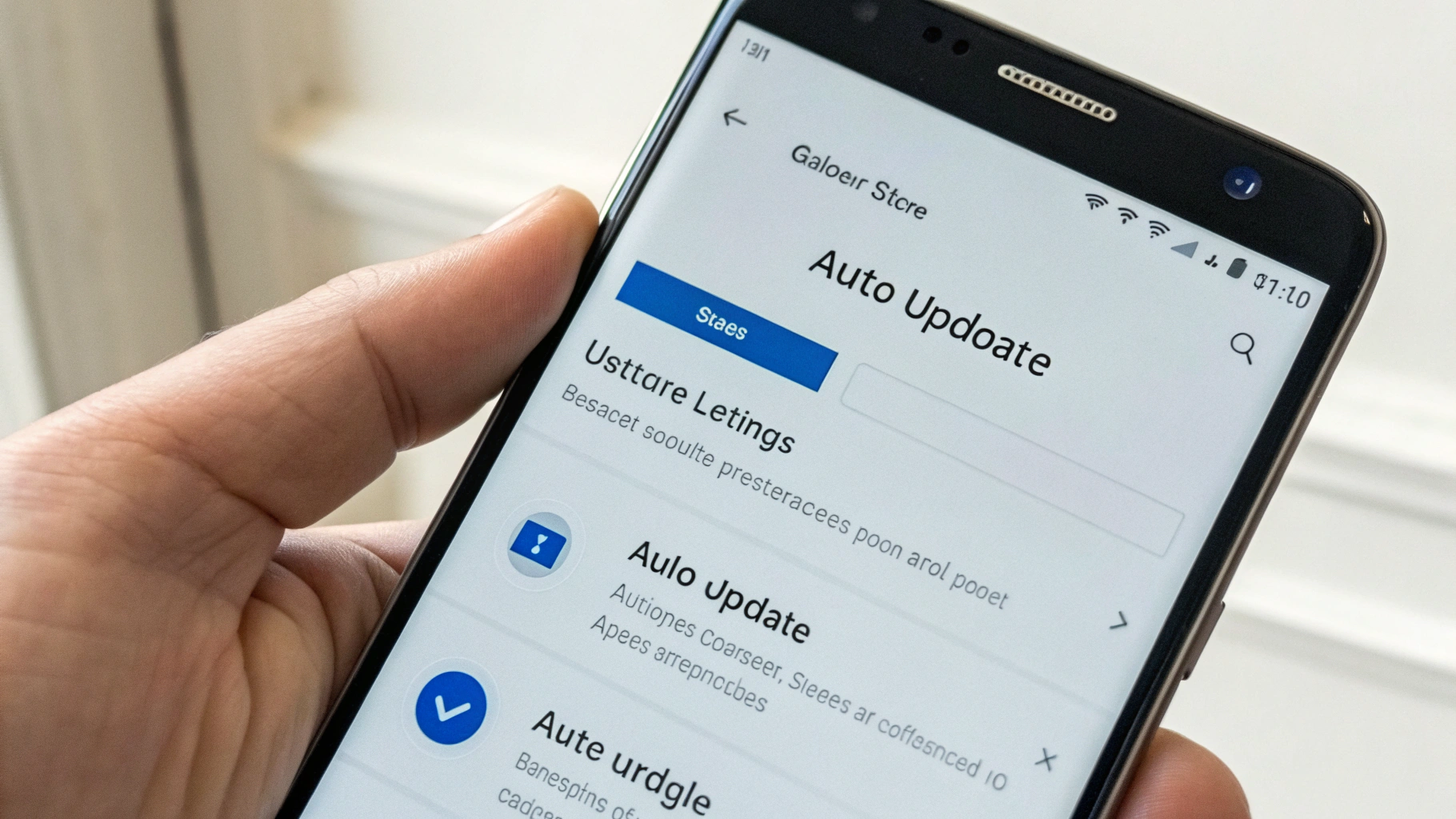 Настройка автообновления в Galaxy Store на Samsung Galaxy