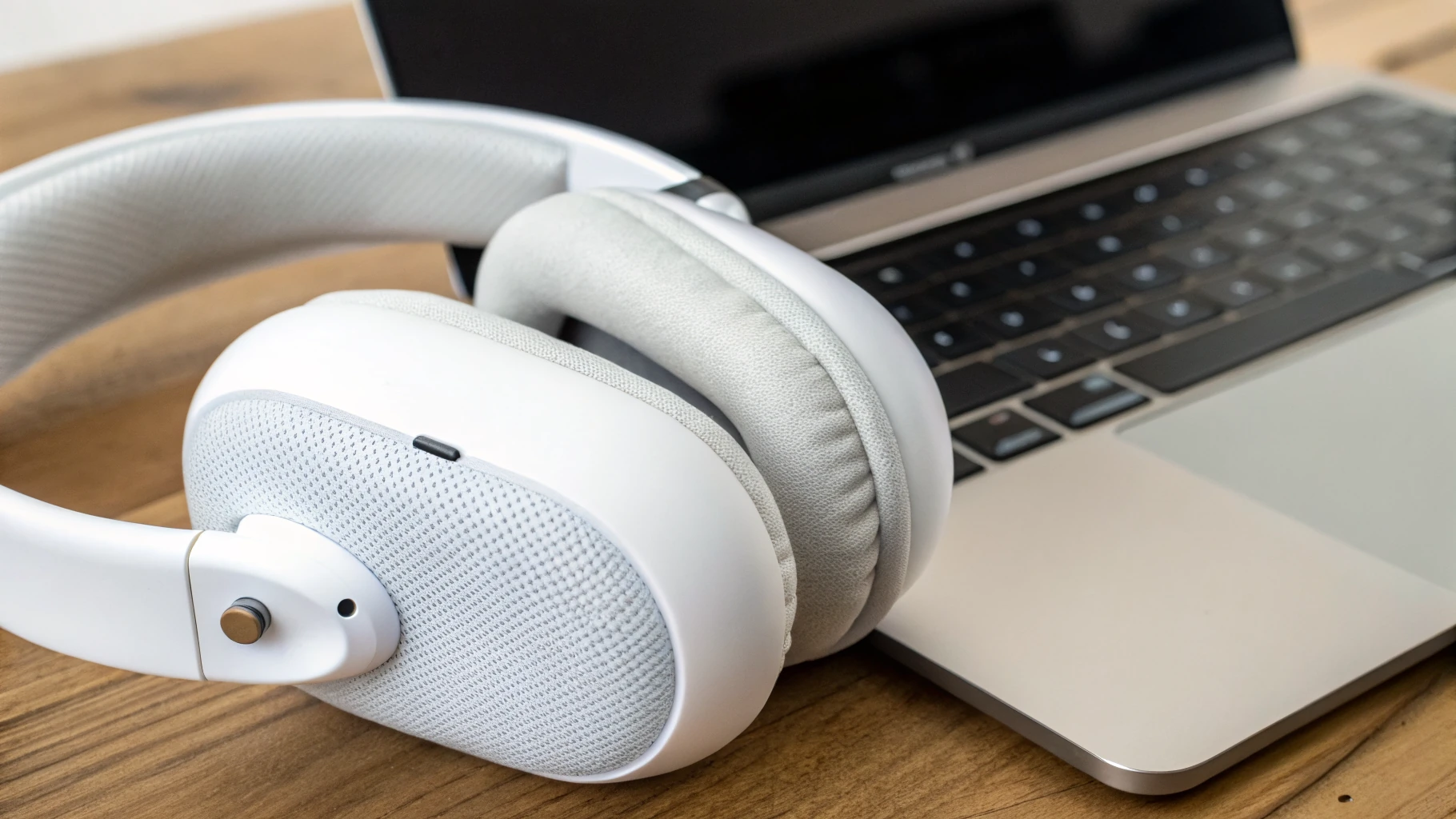 AirPods Max: индикатор на чашке наушников рядом с кнопкой