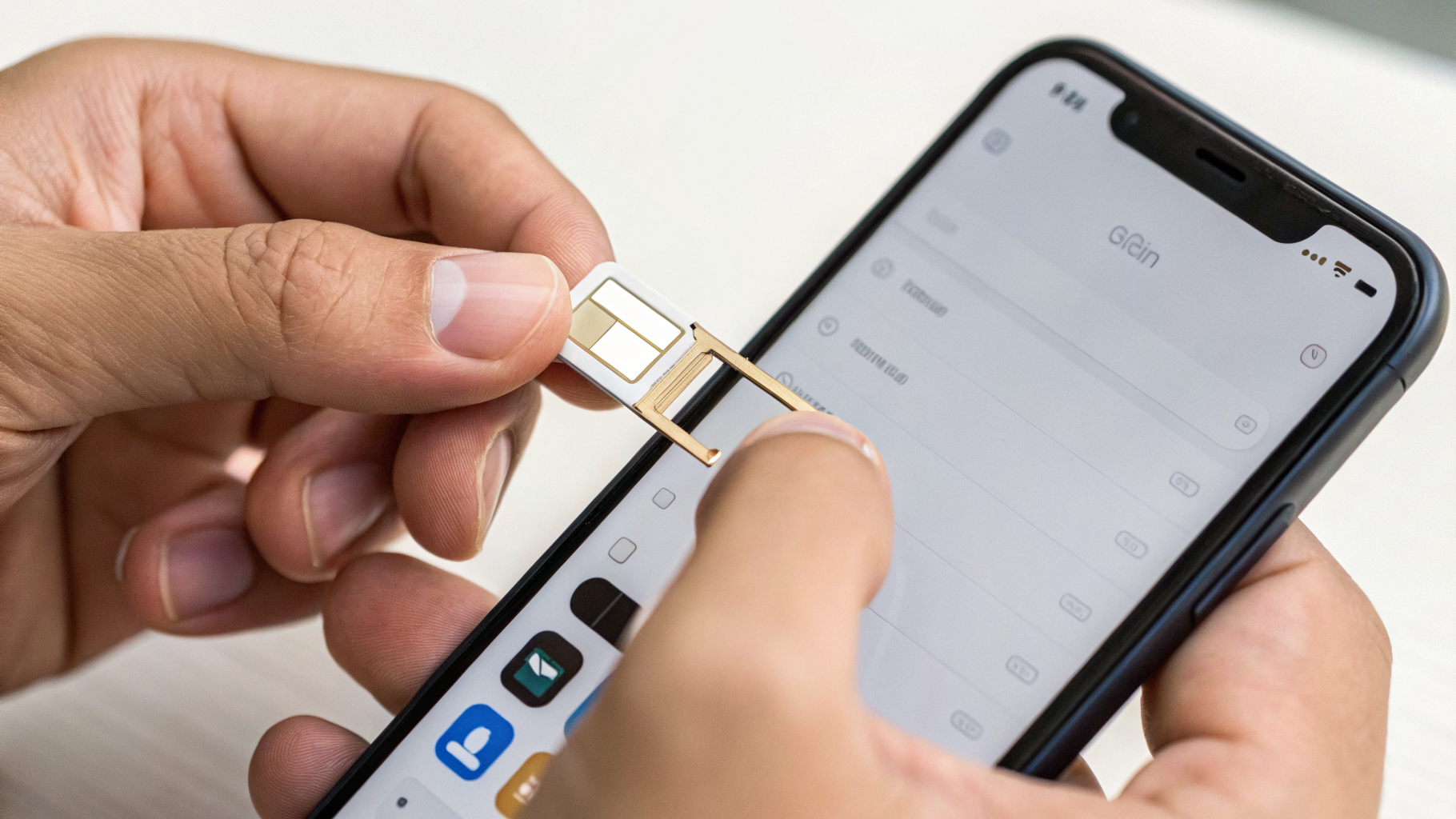 Проверка формата SIM: наличие лотка SIM и раздел eSIM в настройках iPhone