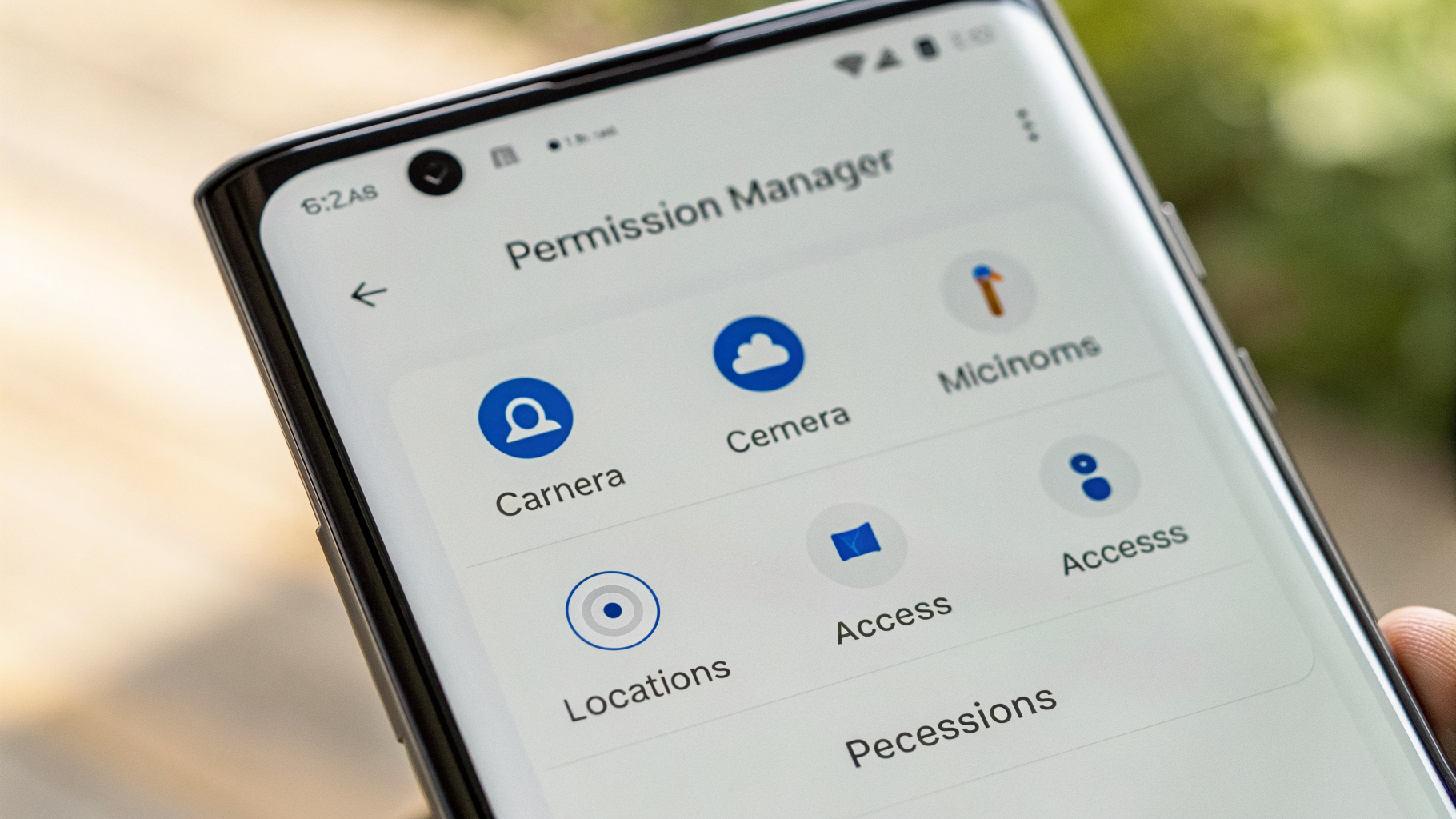 Экран диспетчера разрешений One UI на Samsung Galaxy