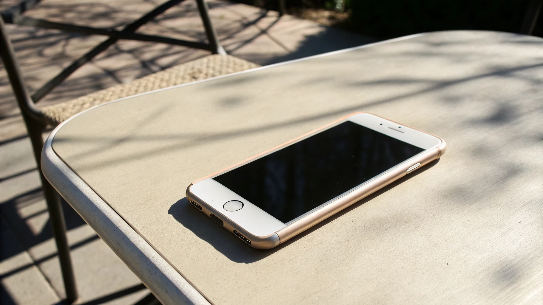 iPhone остывает в тени без чехла и без нагрузки