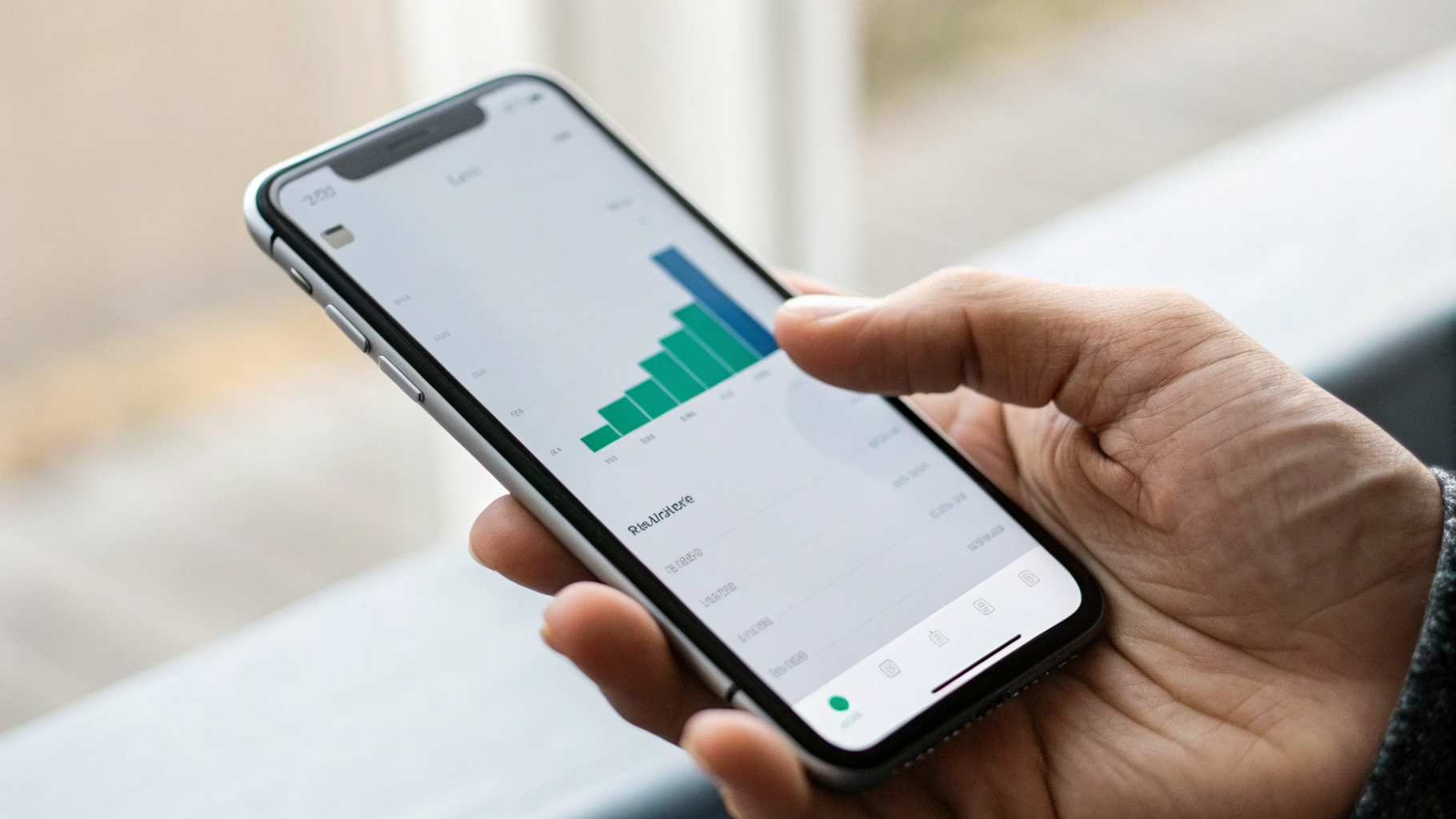 Экран iPhone с разделом «Аккумулятор» и графиком расхода заряда