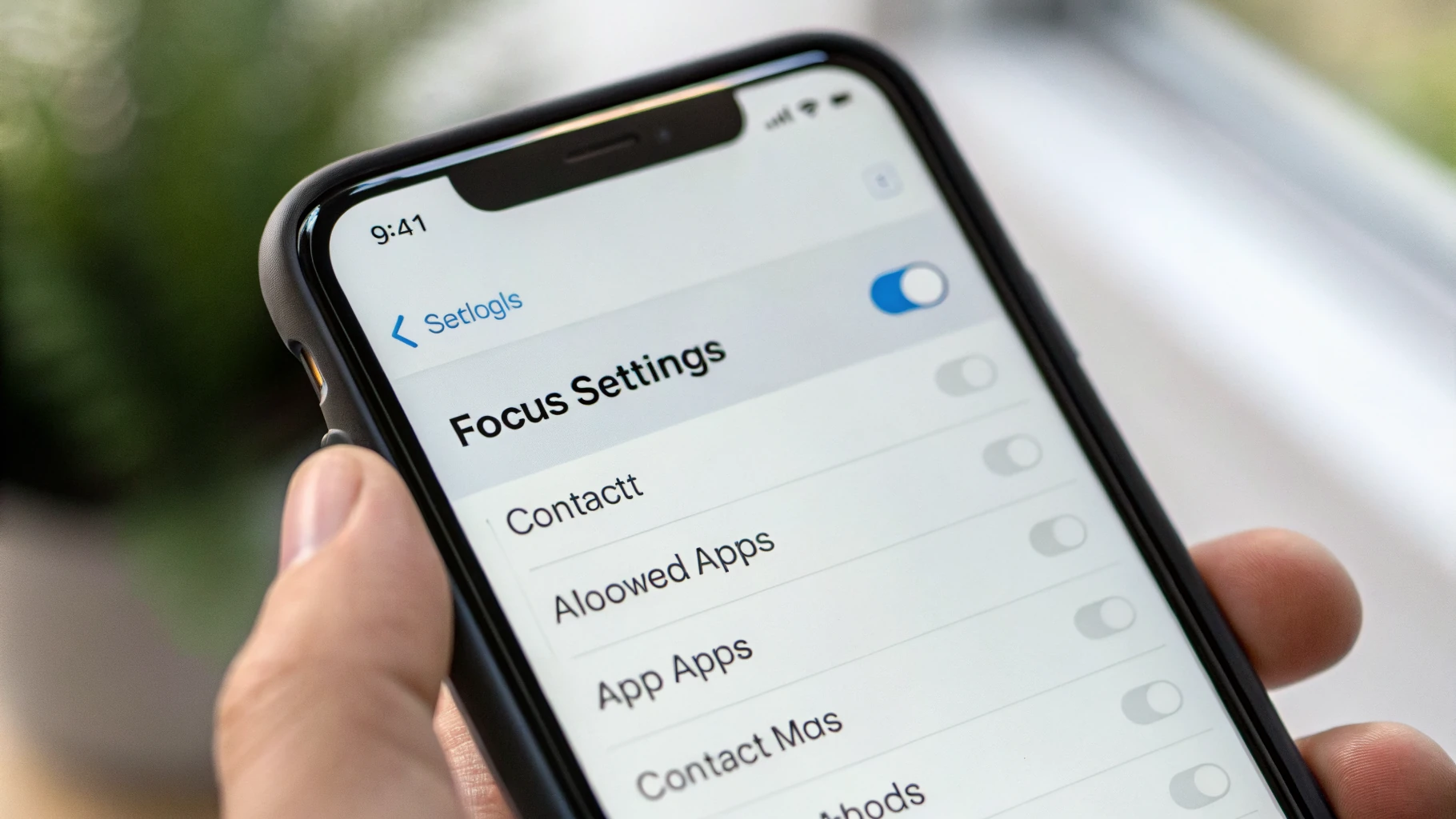 Настройка режима Фокусирование на iPhone: разрешённые приложения и контакты