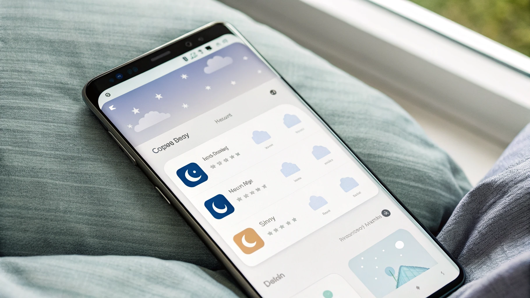 Раздел One UI со списками «Спящие приложения» и «Глубокий сон»