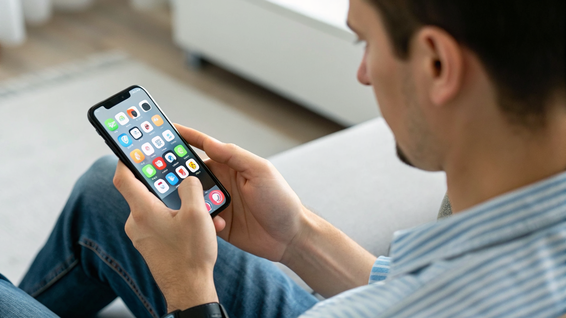 Проверка фоновых приложений: переключение между мессенджером, картами, браузером и камерой