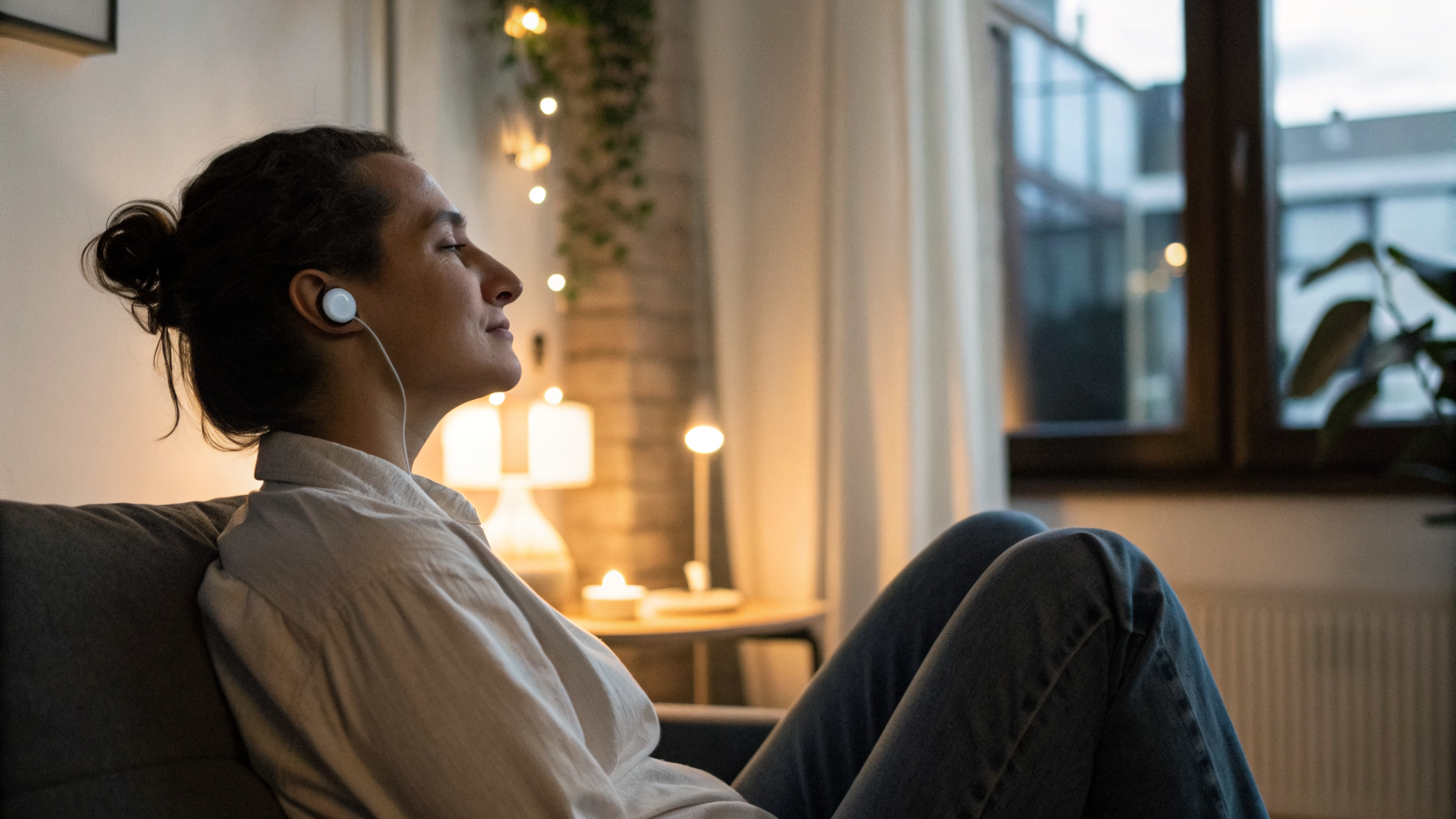 Прослушивание записанного видео в наушниках для оценки качества речи и шумодава