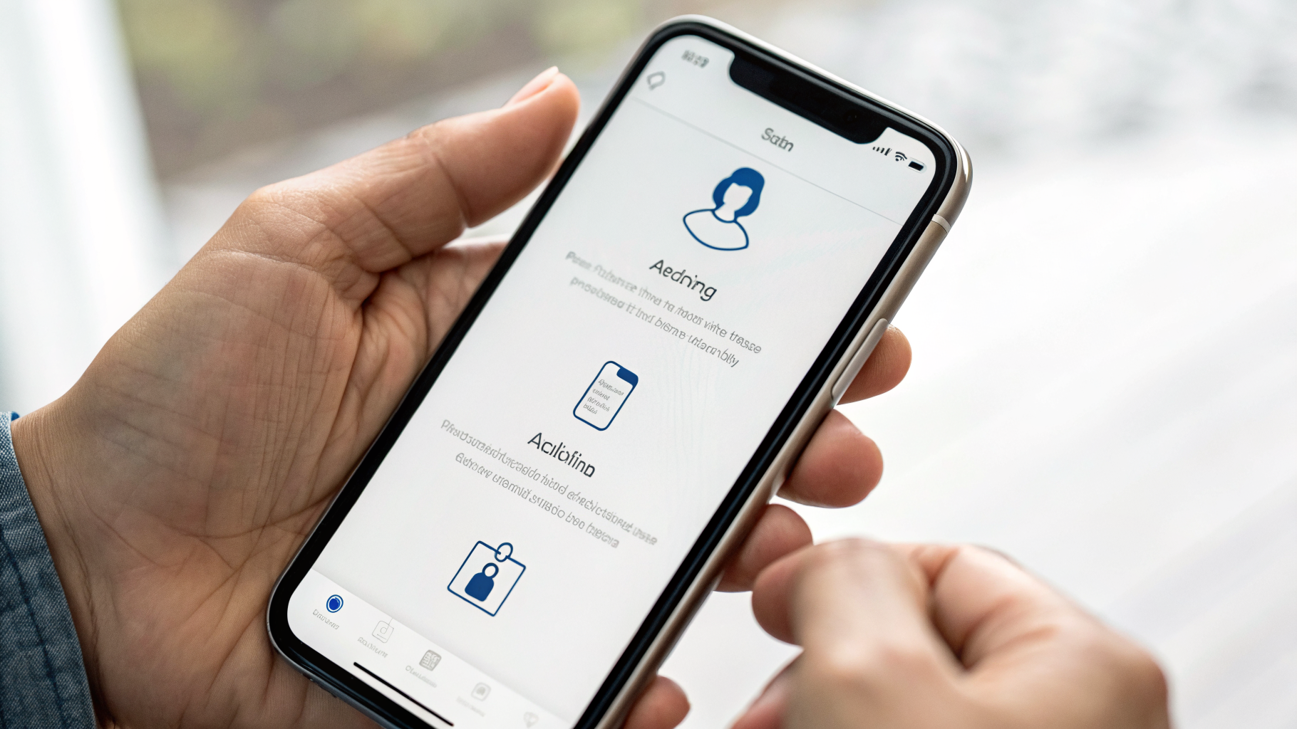 Экран смартфона с активацией eSIM и меню мобильной сети