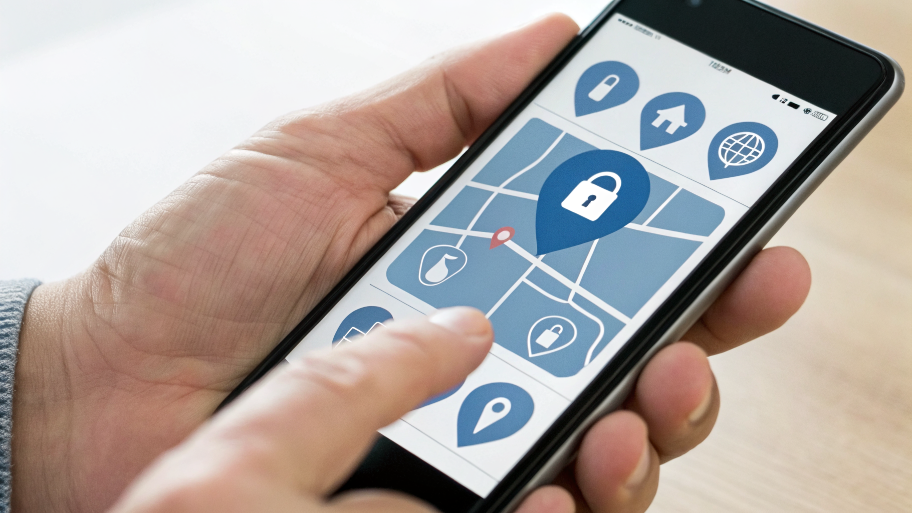 Функции поиска смартфона и удалённой блокировки для защиты данных