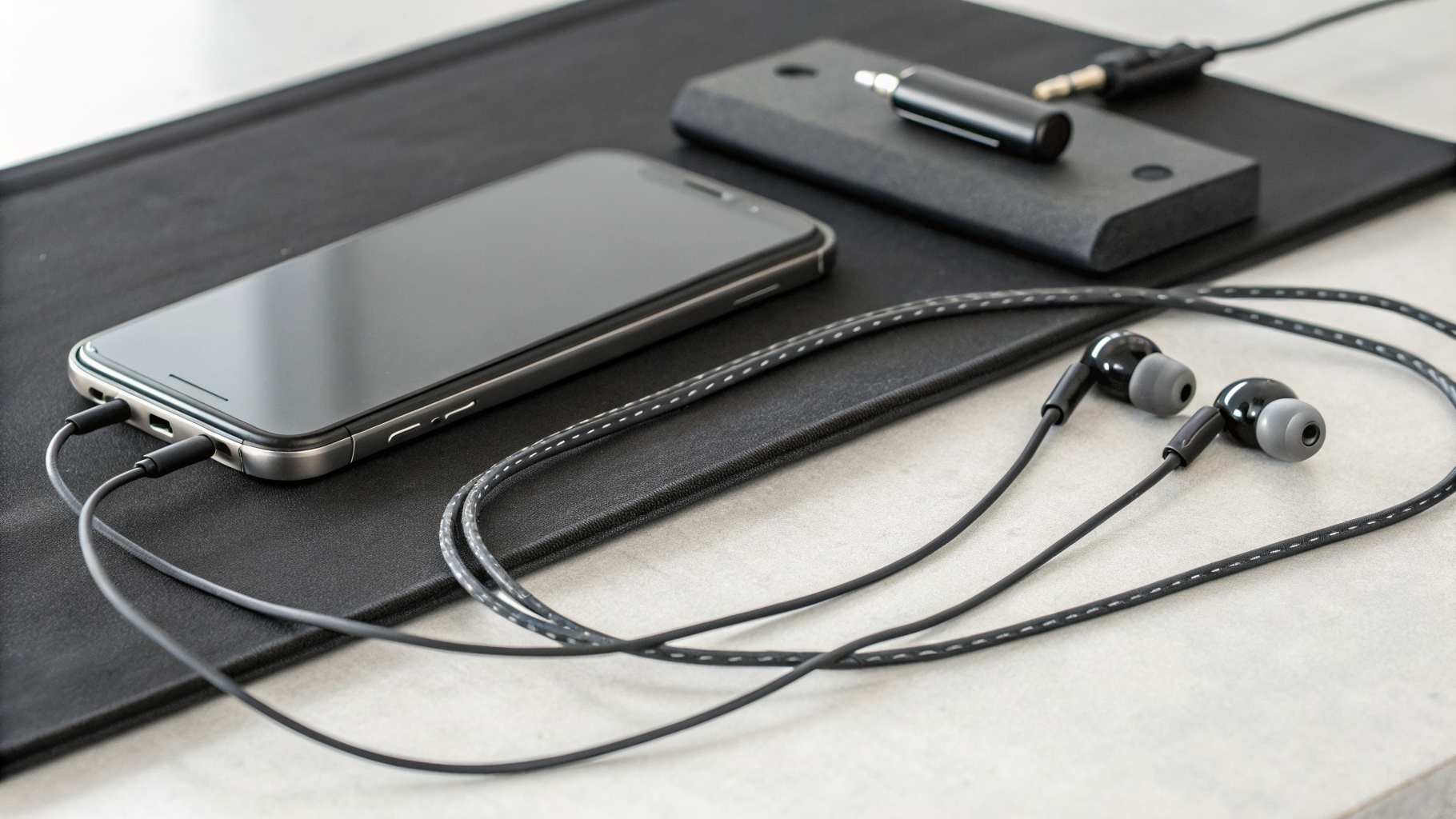 Проверка работы портативного ЦАП со смартфоном и проводными наушниками