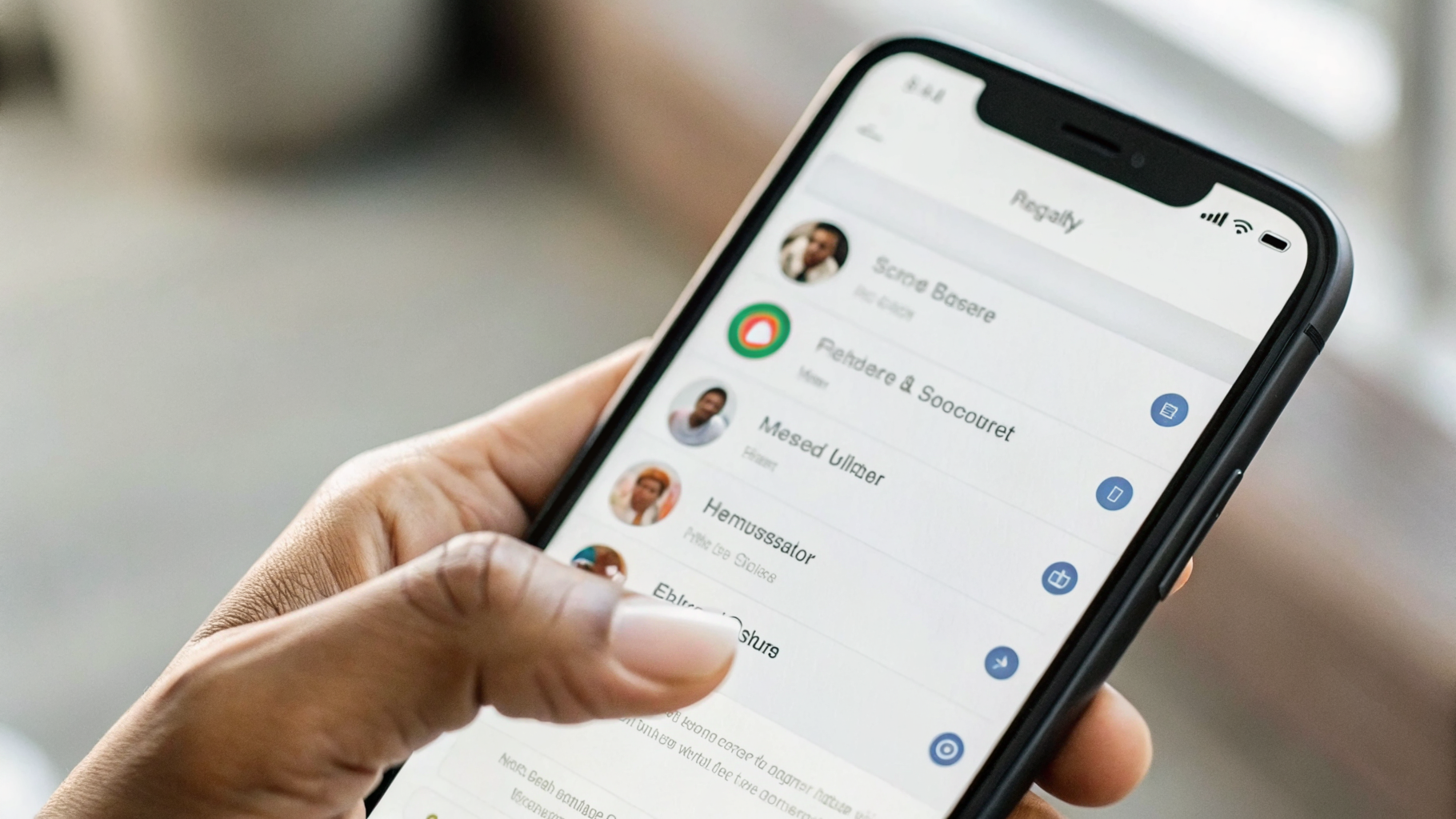 Быстрые ответы и уведомления в мессенджере на смартфоне