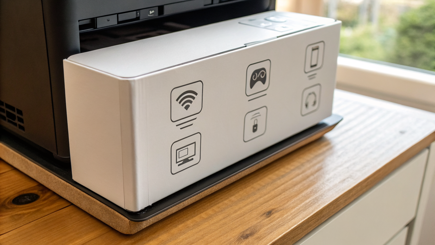 Проверка характеристик принтера с упоминанием AirPrint и беспроводного подключения