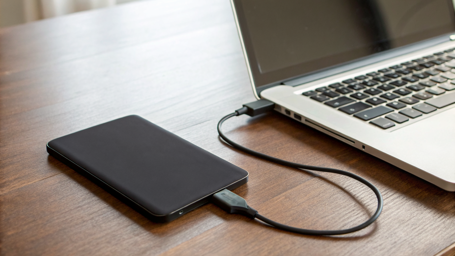 Подключение внешнего HDD к iPad и MacBook через подходящий кабель