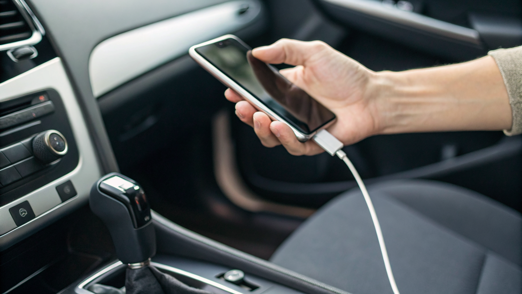 Подключение смартфона к USB-порту автомобиля для CarPlay или Android Auto