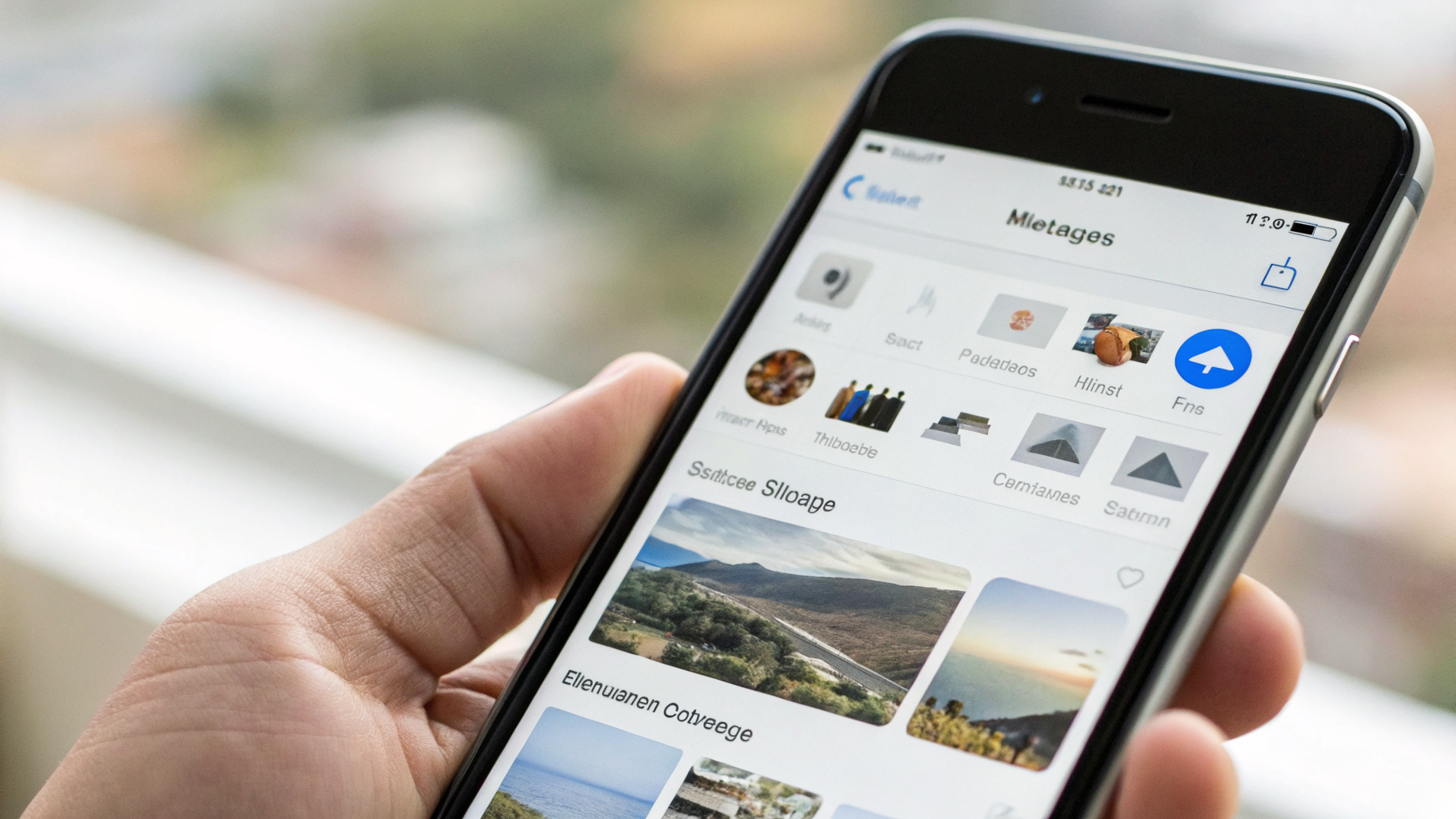 Просмотр вложений в сообщениях для освобождения памяти iPhone
