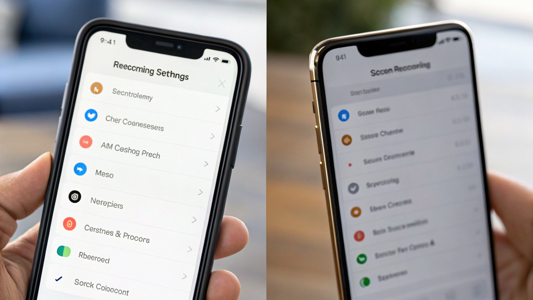 Сравнение настроек записи экрана на смартфонах