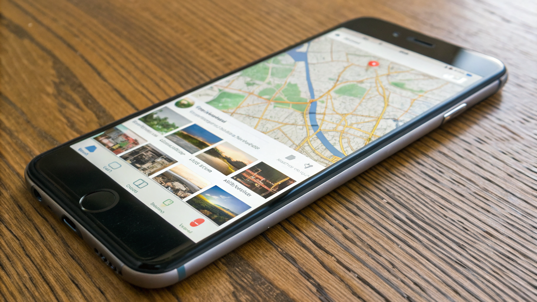 Смартфон с загруженными офлайн-картами, музыкой и фильмами для поездки