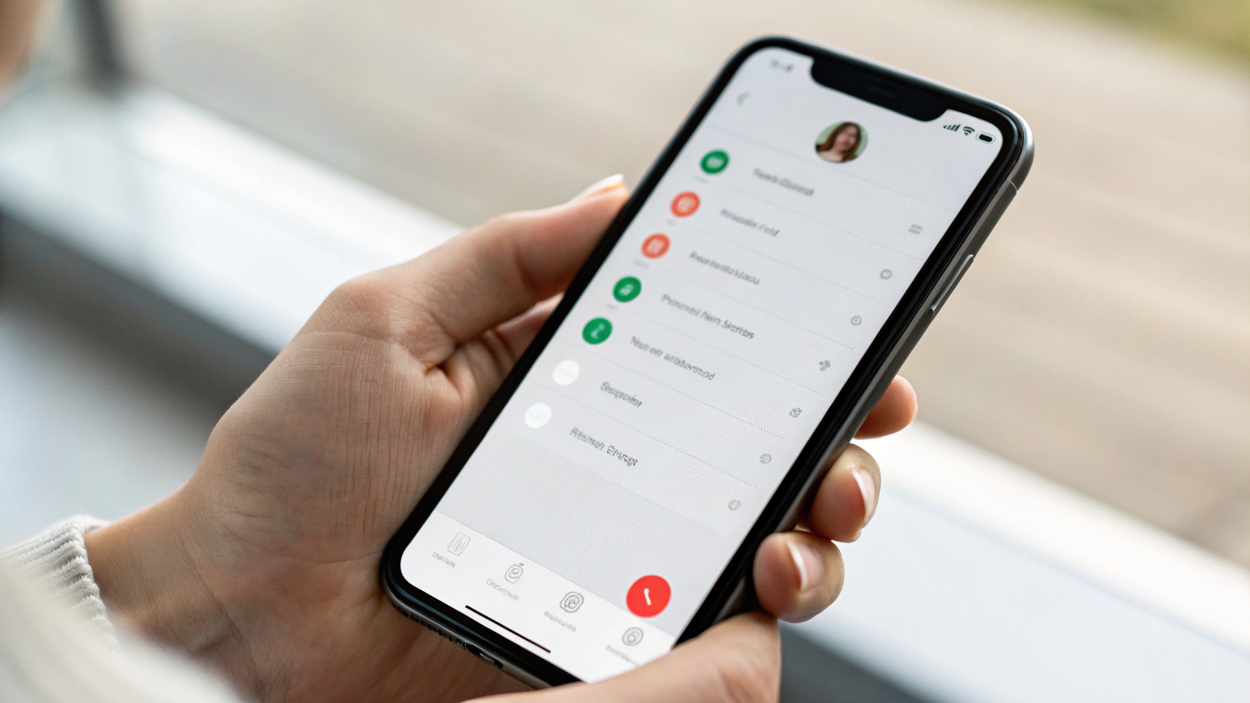 Samsung Galaxy во время звонка с открытыми заметками для записи информации