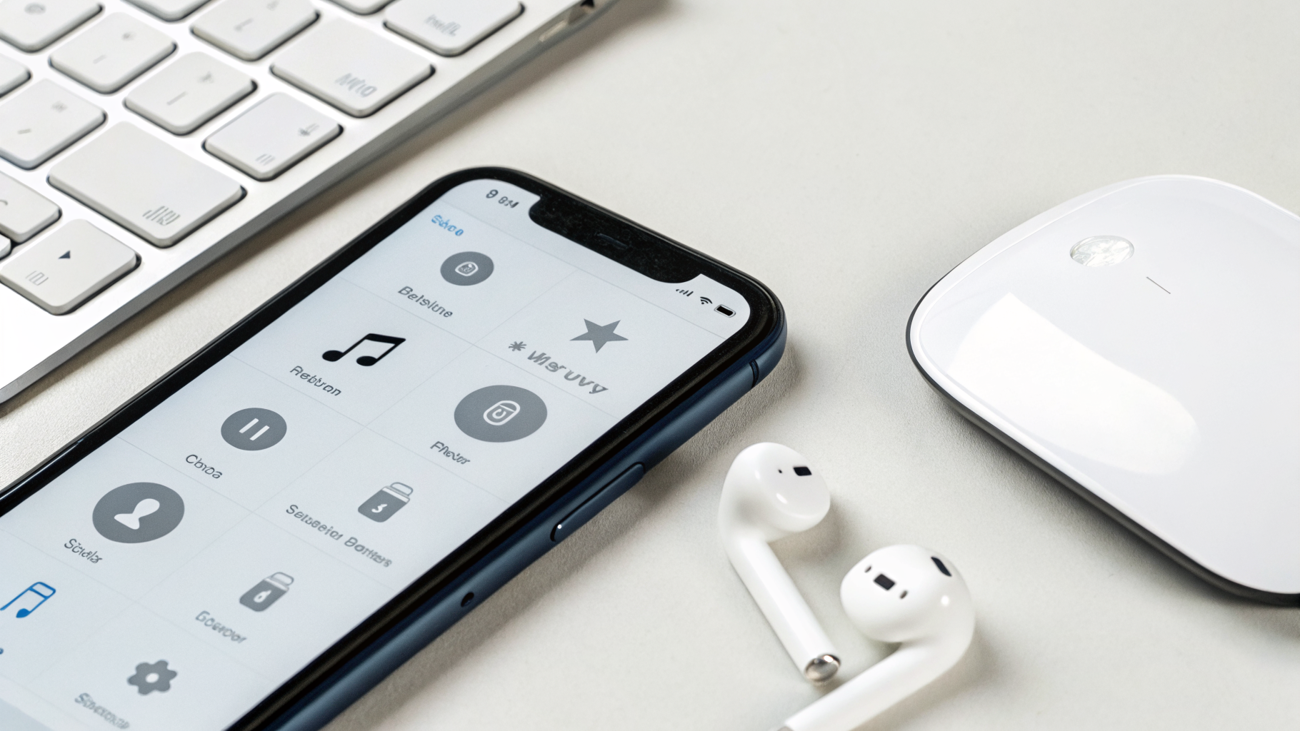 Экран смартфона с подключёнными Bluetooth-аксессуарами