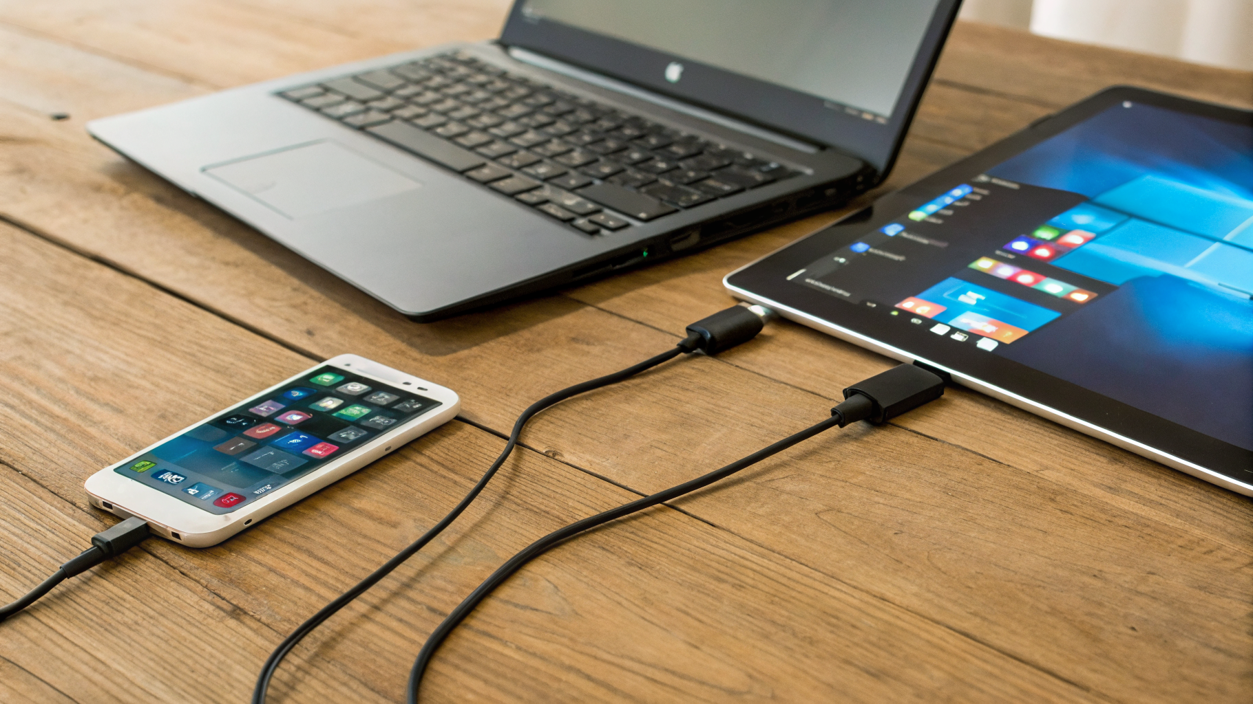 Передача файлов между Samsung Galaxy, ноутбуком на Windows и планшетом в смешанной экосистеме