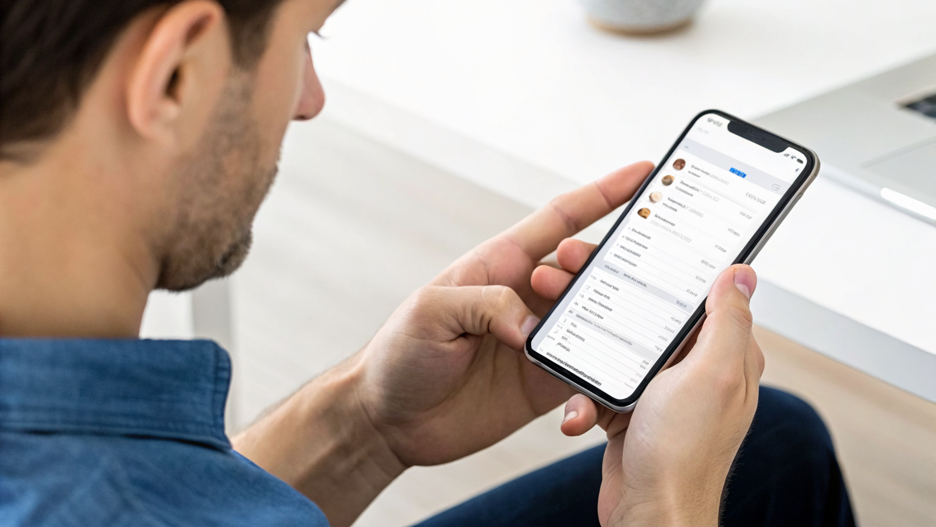 Работа с письмами и вложениями на смартфоне