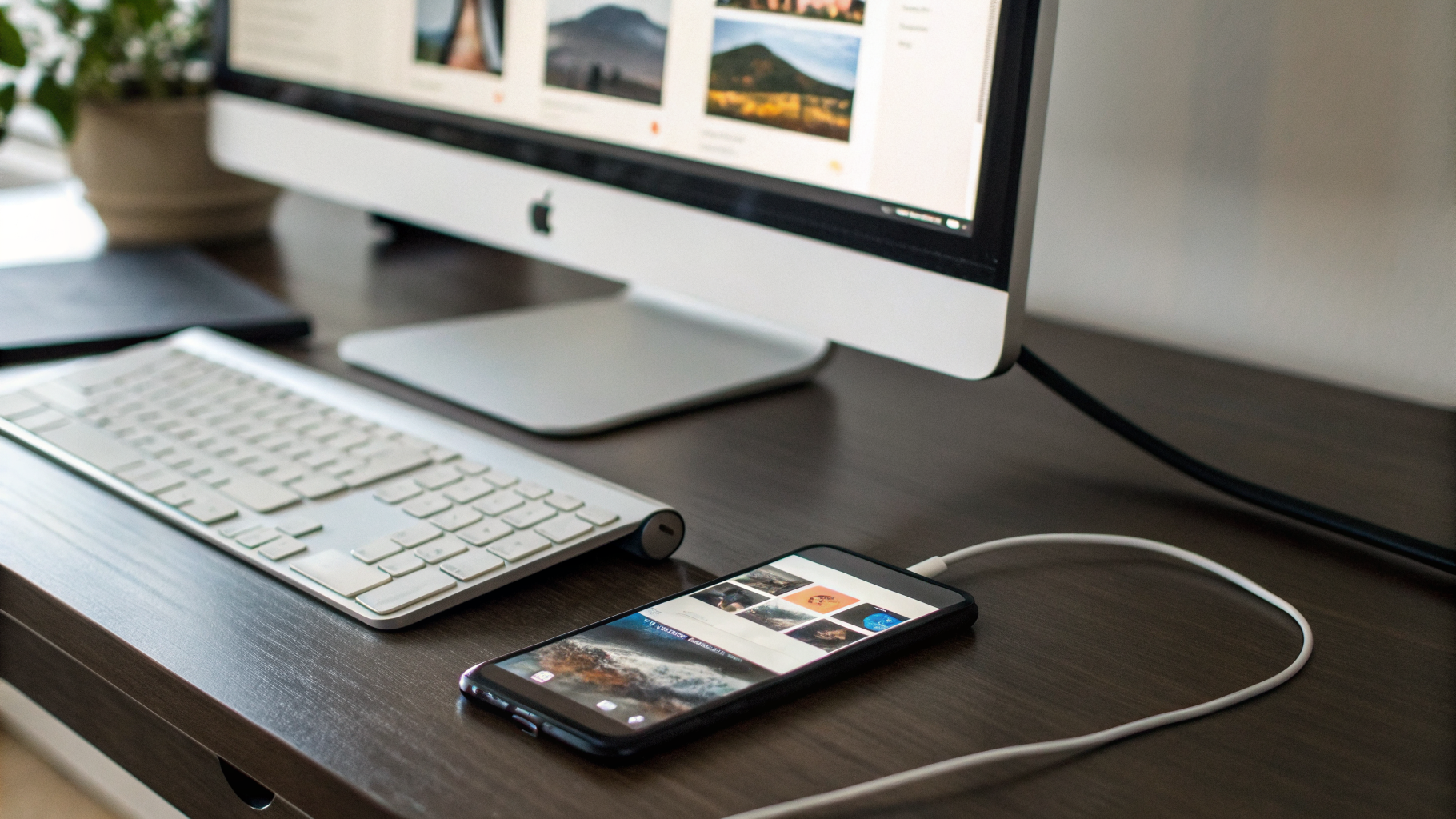 Работа смартфона в режиме настольного интерфейса на внешнем мониторе