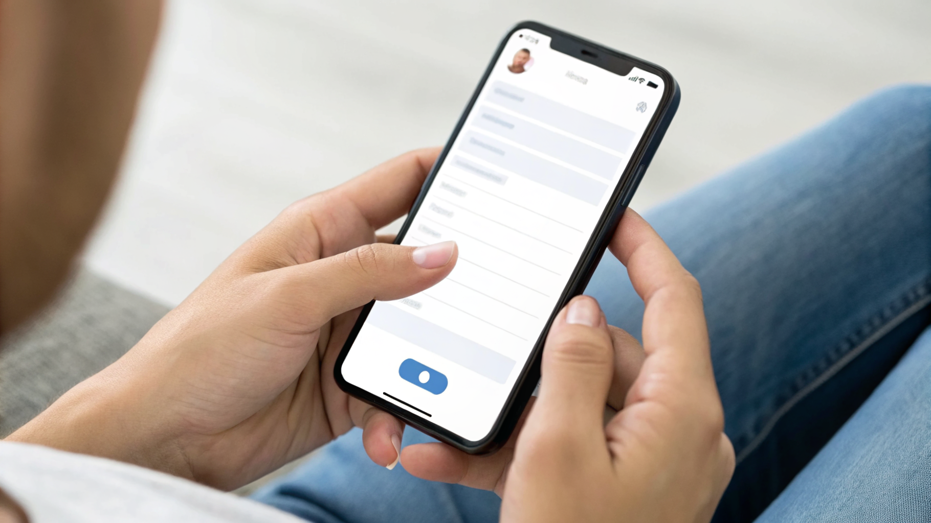 Редактирование карточки контакта на iPhone с подписями номеров