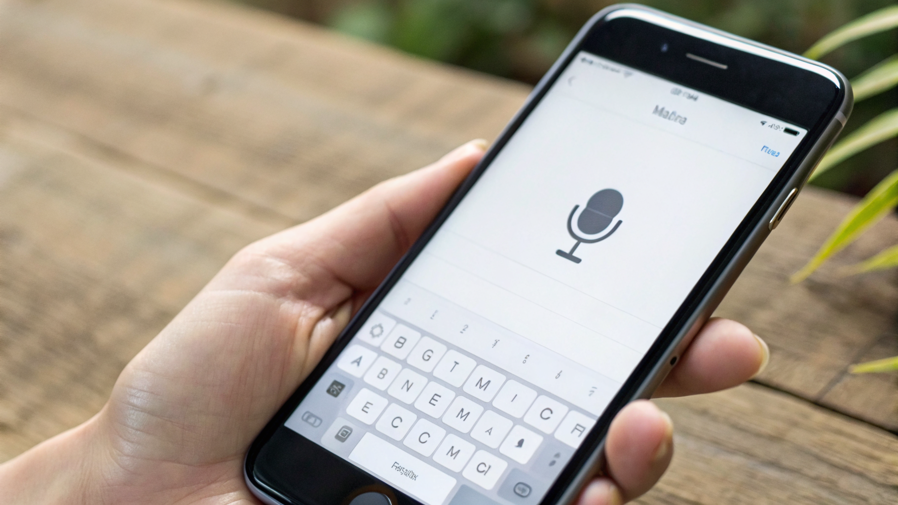 Проверка голосового ввода на смартфоне в приложении заметок