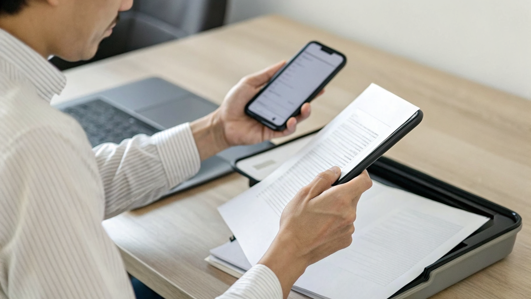 Сканирование бумажного документа камерой смартфона