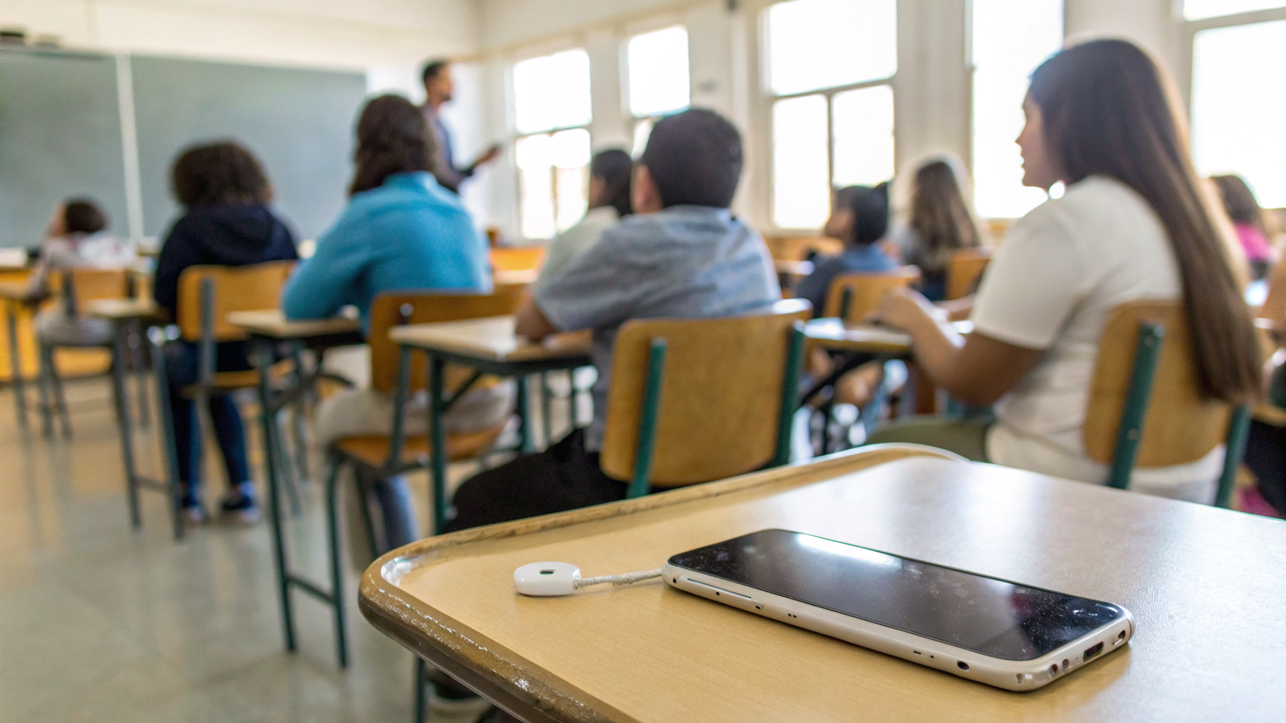 Проверка смартфона для записи лекции в аудитории