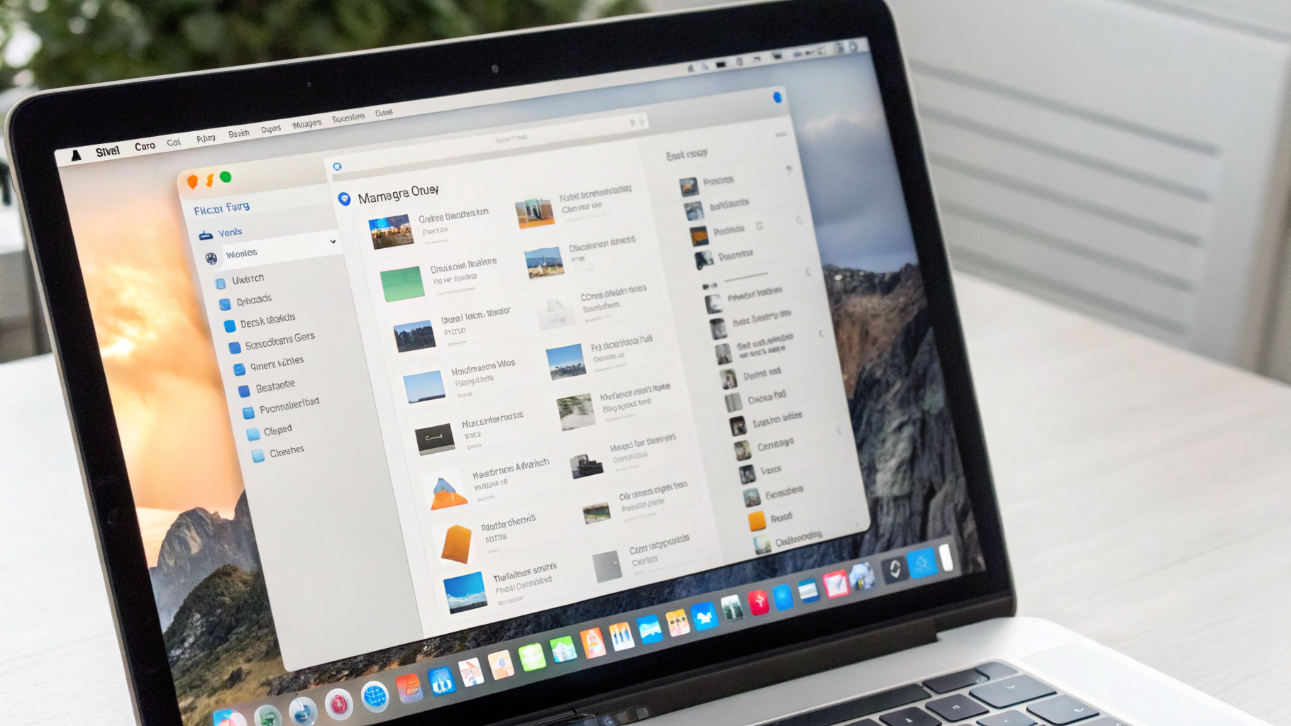 Папка Загрузки в Finder с сортировкой файлов и предпросмотром
