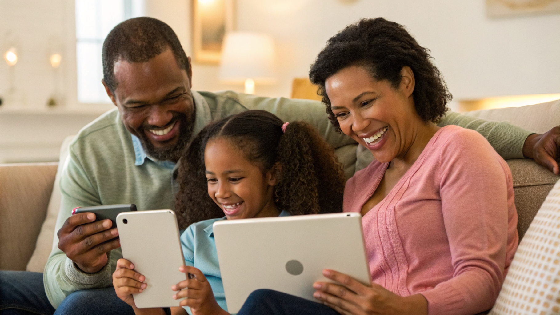 Обмен семейными фотографиями между iPhone и iPad