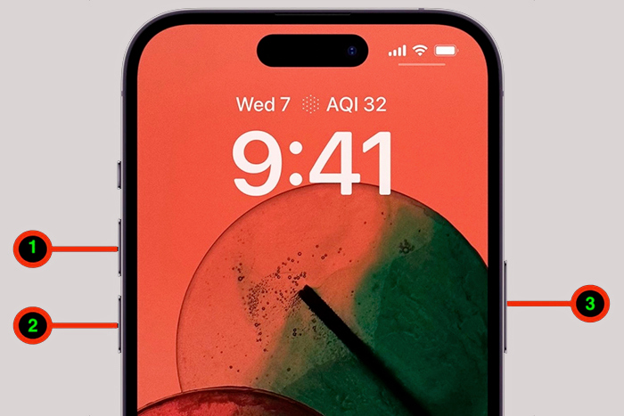 Перезагрузка iphone 15