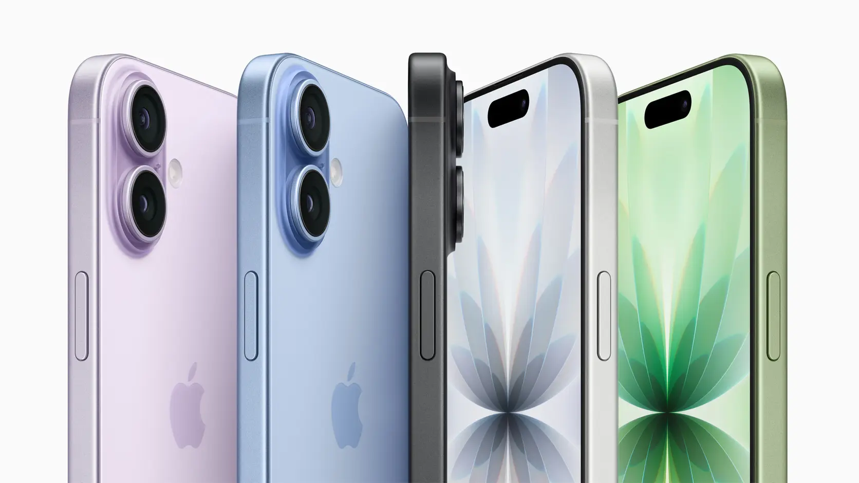 Apple iPhone 17 в цветах Lavender, Mist Blue, Black, White и Sage